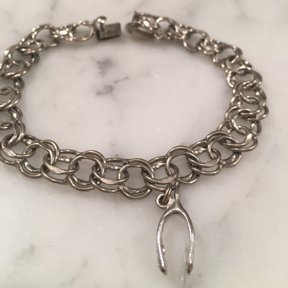 Sterling silver charm bracelet